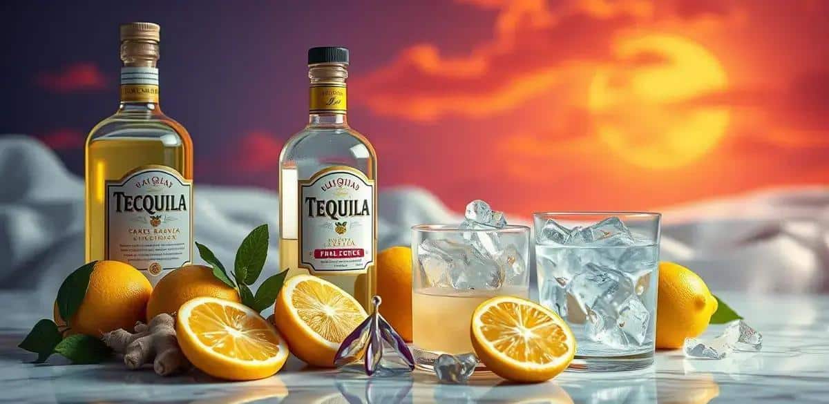 Recipe Ingredients for Tequila with Lemon Juice and Ginger