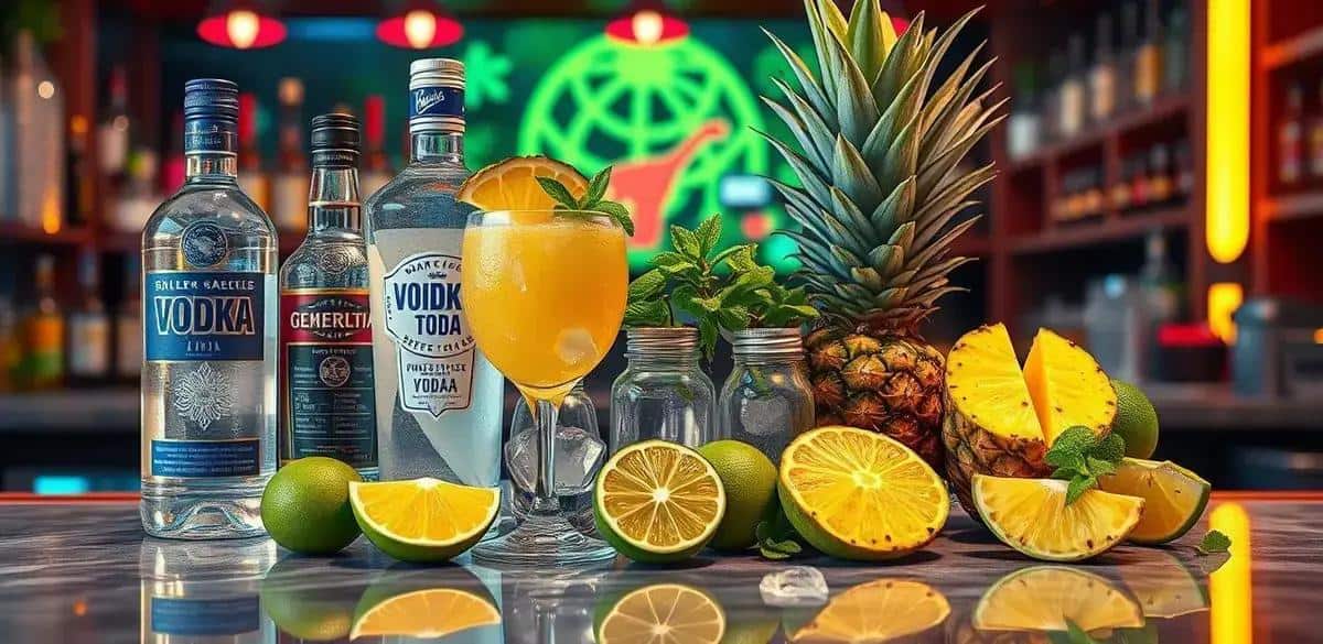 Recipe Ingredients for Vodka with Pineapple Soda