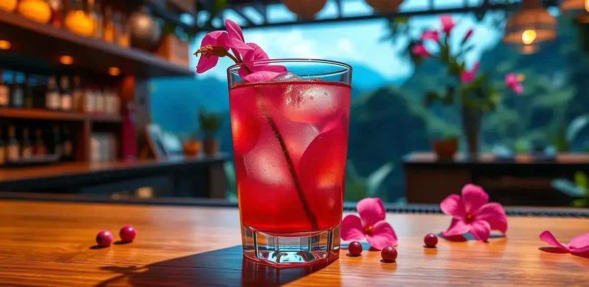 Sake with Hibiscus Tea and Pink Pepper: A Unique Flavor Explosion