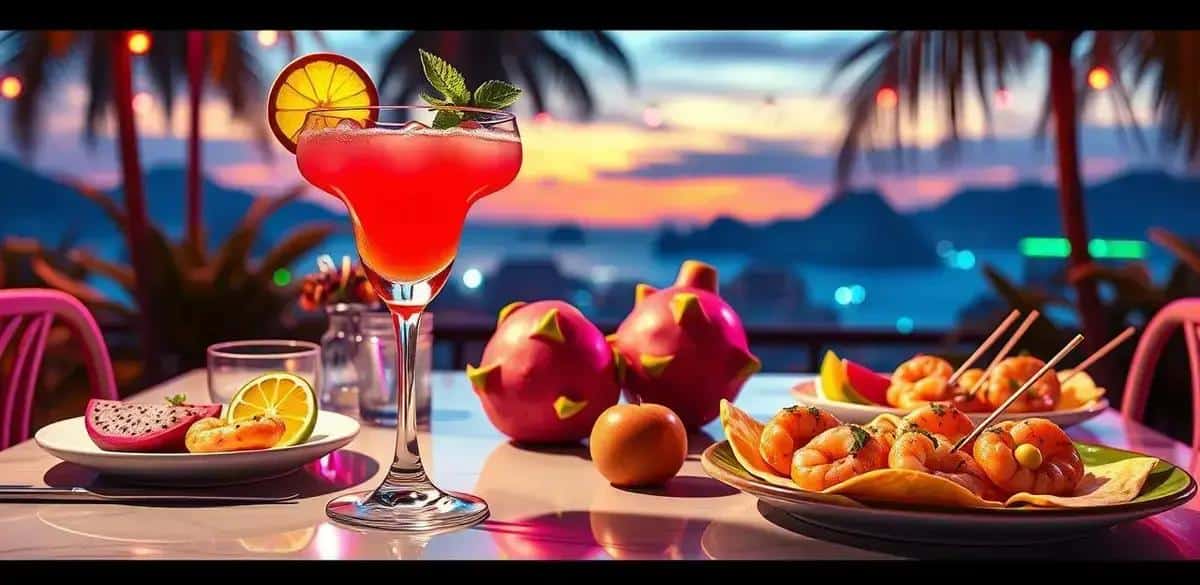 Serving Suggestions for Dragon Fruit Caipiríssima