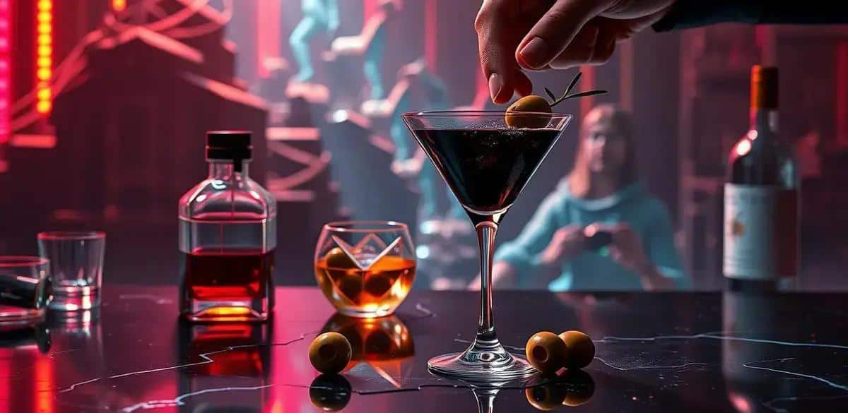 Step-by-Step Preparation Method for a Black Martini