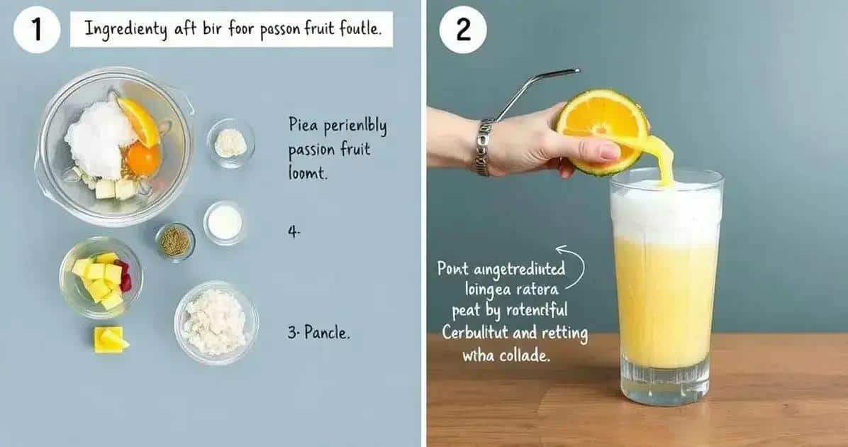 Step-by-Step Preparation Method for Piña Colada with Passion Fruit Foam