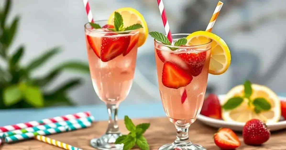 Tips for Serving Lemon and Strawberry Batida