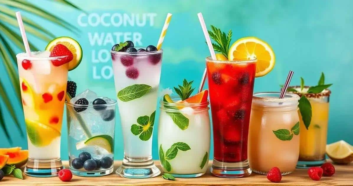 Unique Variations on Coconut Water with Sparkling Wine