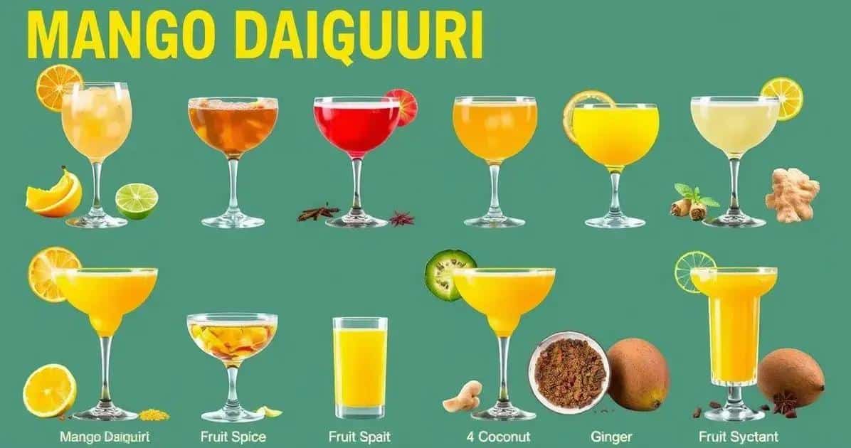 Variations of the Traditional Mango Daiquiri