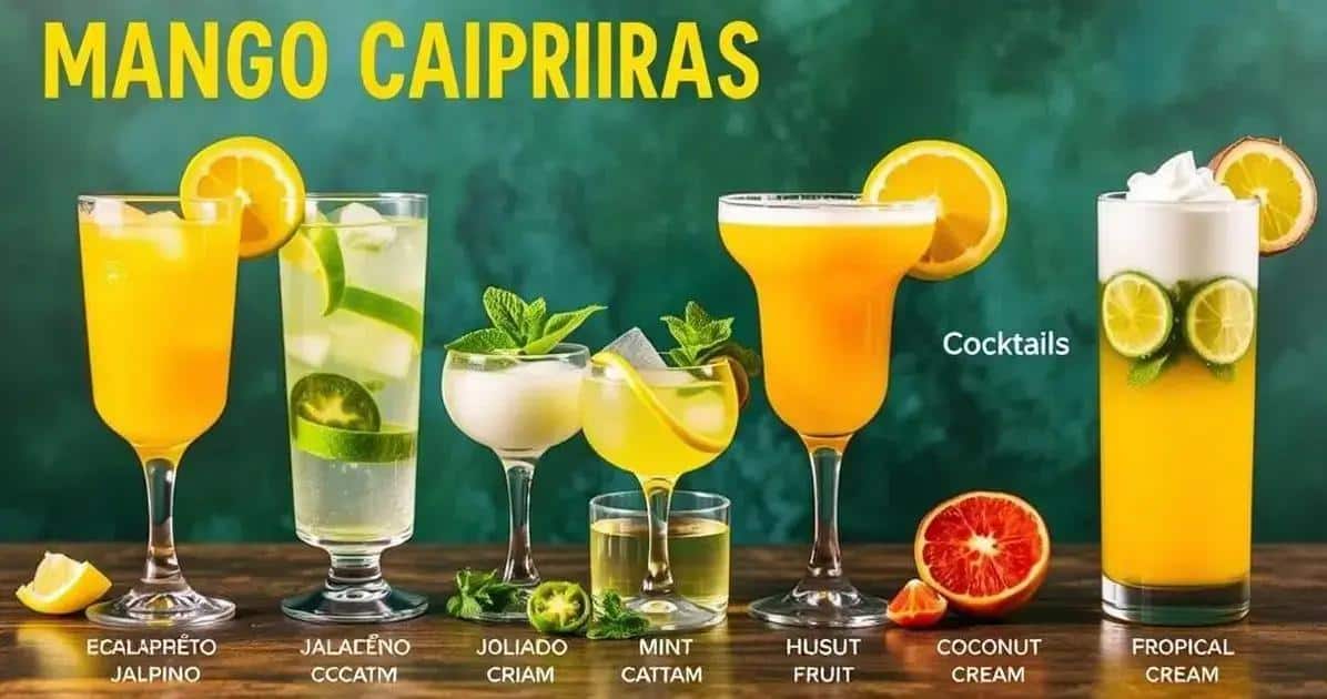 Variations on Mango Caipirinha with Pepper