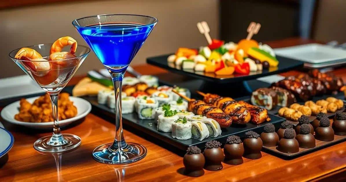 Cocktail Pairings with Blue Martini