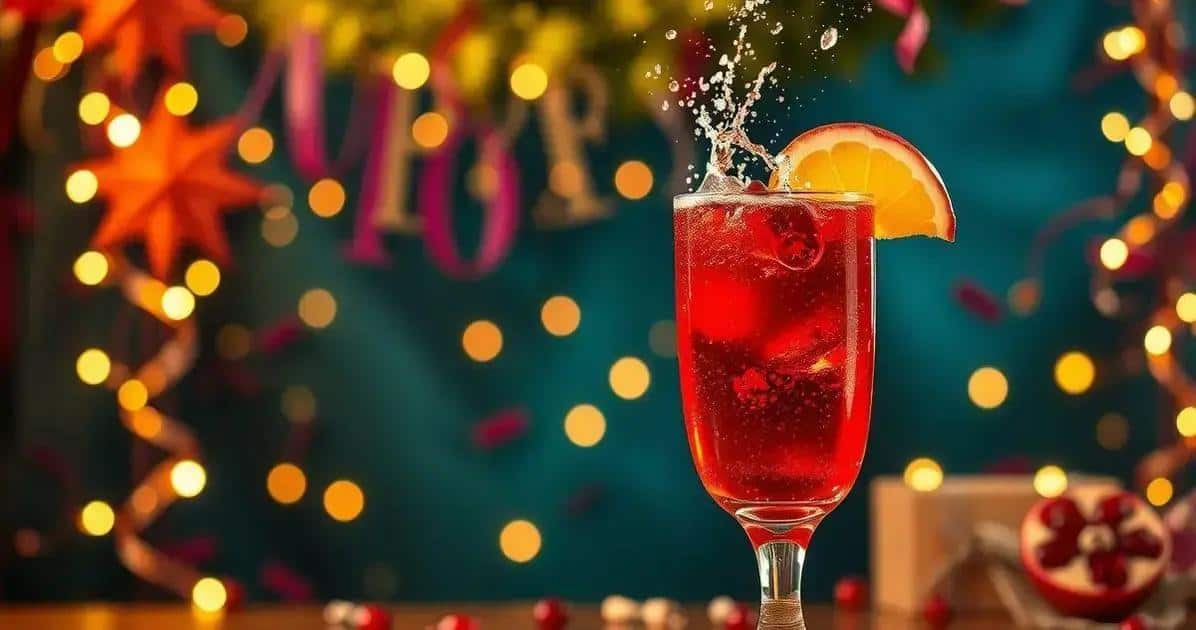 Cocktail with Pomegranate Liqueur and Champagne: A Sparkling Delight