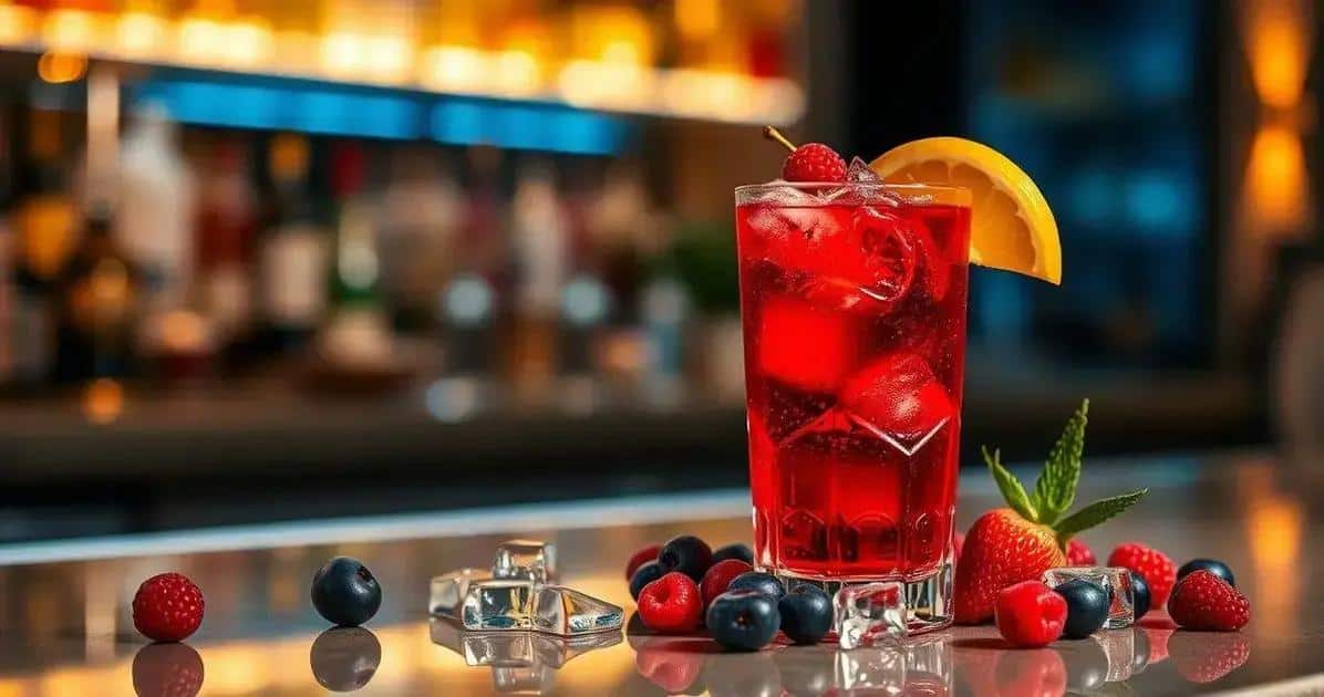 Cocktail with Vodka and Red Berry Juice: A Refreshing Delight You Must Try