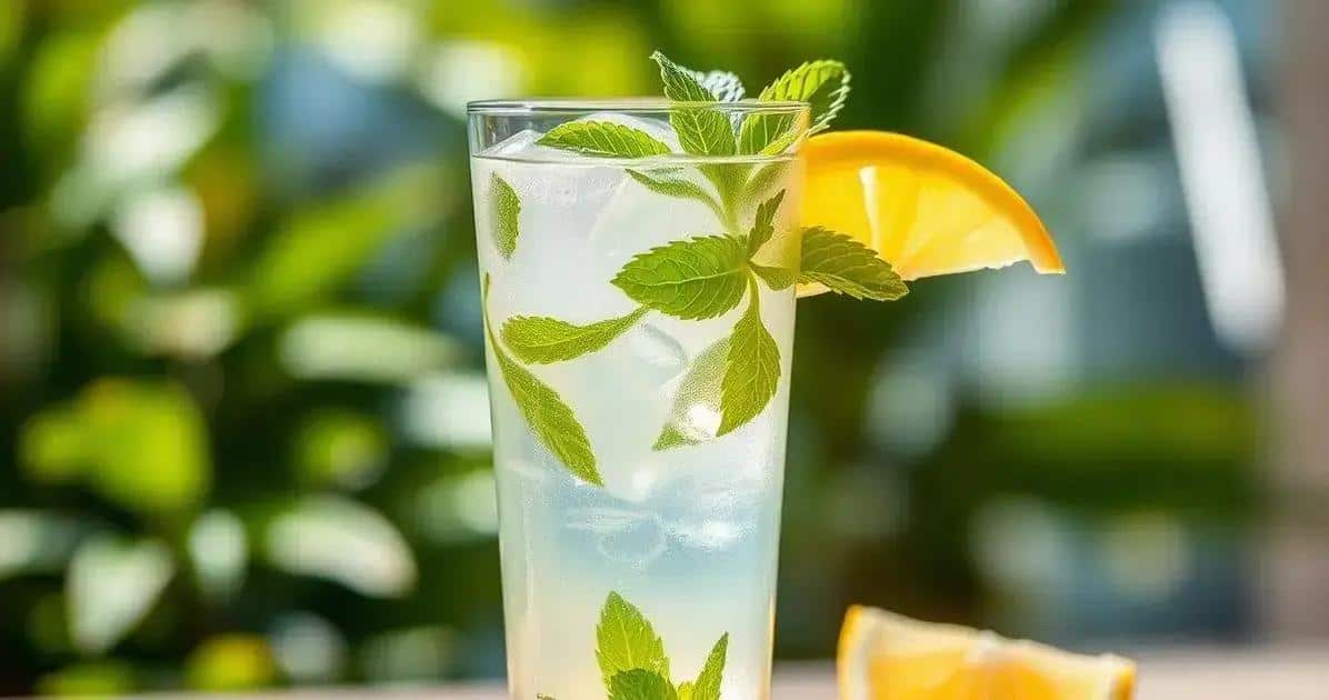 Coconut Water with Cassis Liqueur and Lemon: A Refreshing Delight