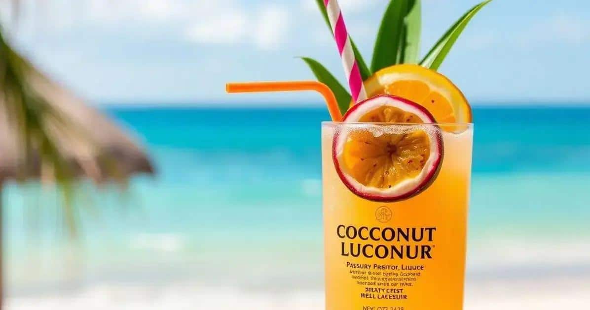 Exotic Cocktail with Passion Fruit and Coconut Liqueur: Discover This Refreshing Recipe!