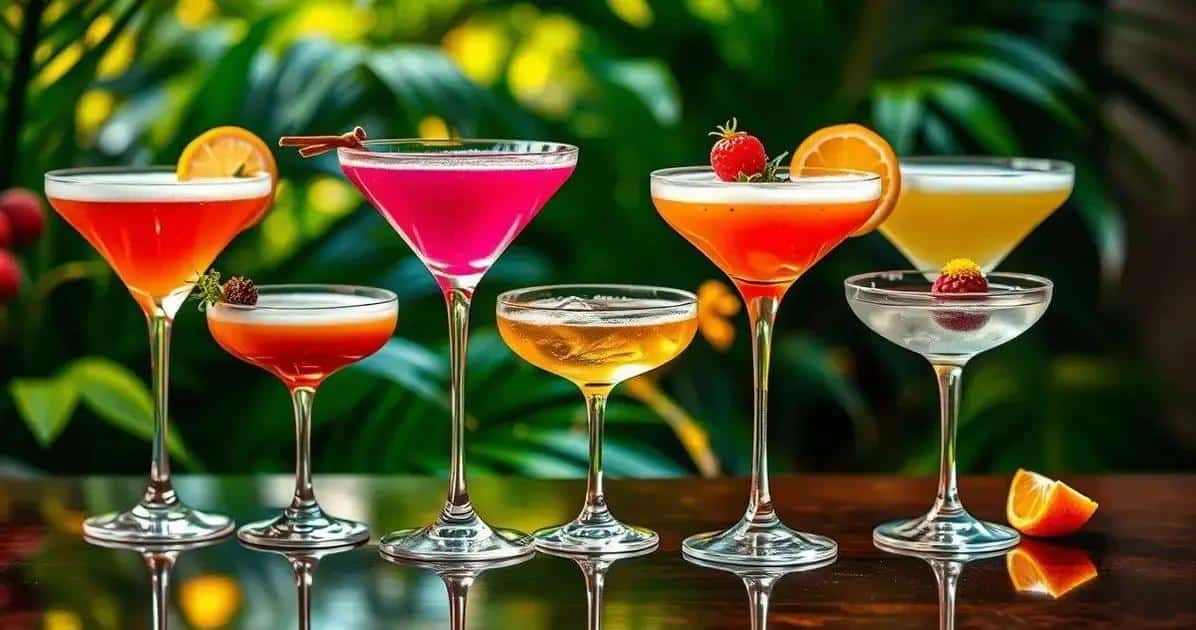 Exploring Different Variations of Martini with Passion Fruit Foam
