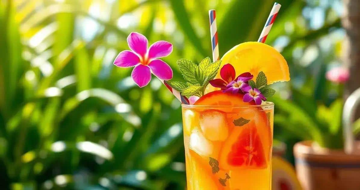 Garnishing Techniques for Vanilia Palm Drink