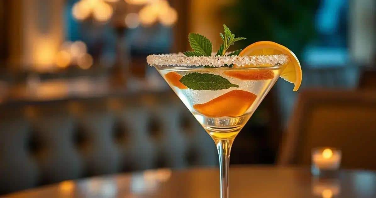 Garnishing Tips for Martinis with Lemon Soda and Ginger