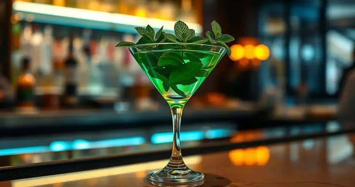 Garnishing Your Martini with Fresh Mint