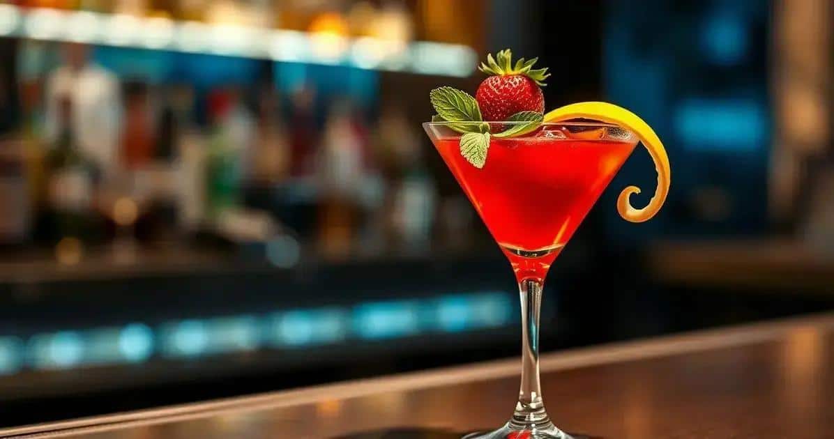Garnishing Your Strawberry Martini