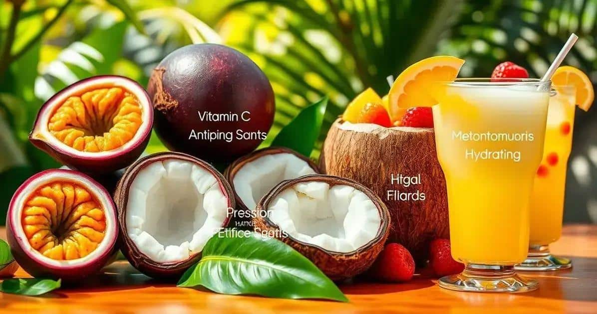 Health Benefits of Passion Fruit and Coconut in Cocktails