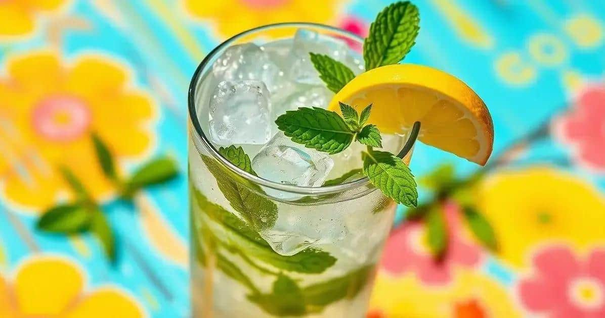 How to Make Tequila with Lemon Soda and Mint