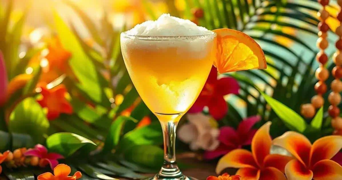 Margarita with Orange Juice and Coconut Foam: A Refreshing Twist