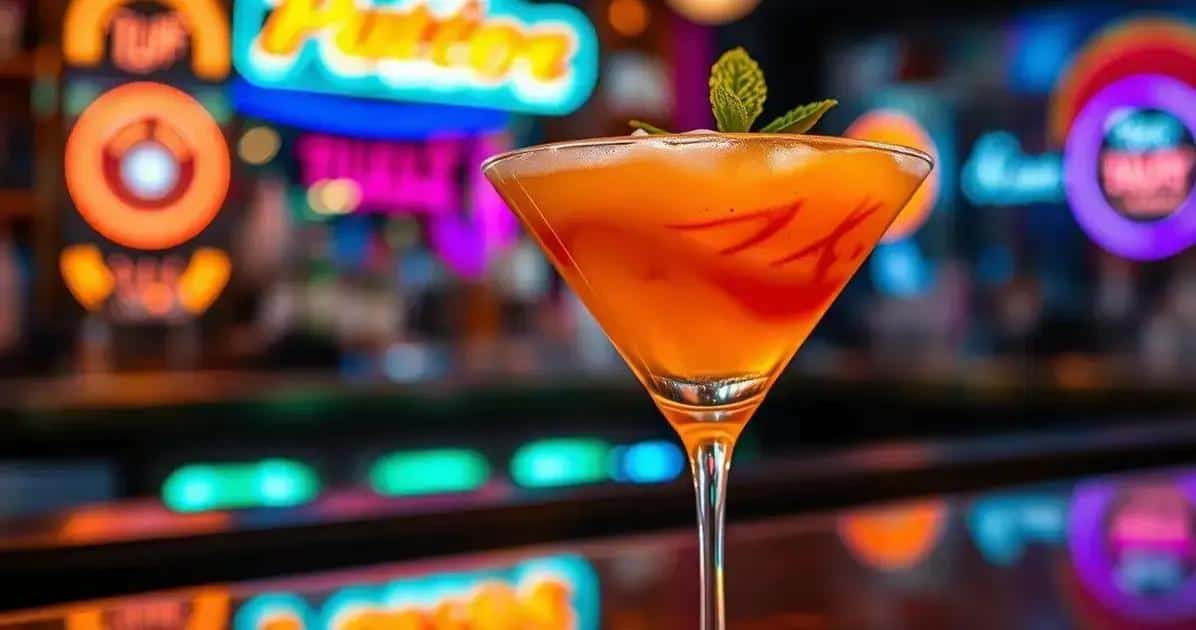Martini with Passion Fruit Foam and Mint: A Refreshing Cocktail Experience