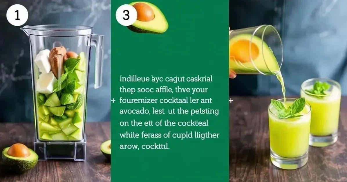 Preparation Method for a Creamy Avocado Cocktail