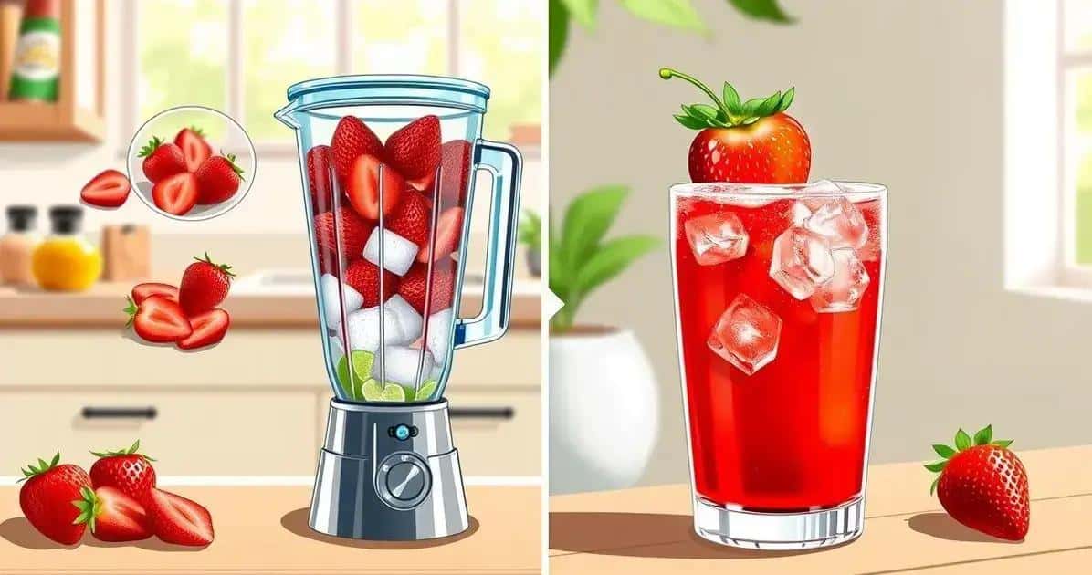 Preparation Method for a Refreshing Strawberry Daiquiri