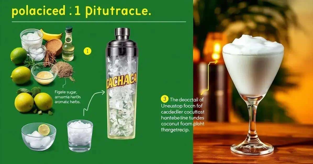 Preparation Method for Cachaça with Passion Fruit and Coconut Foam