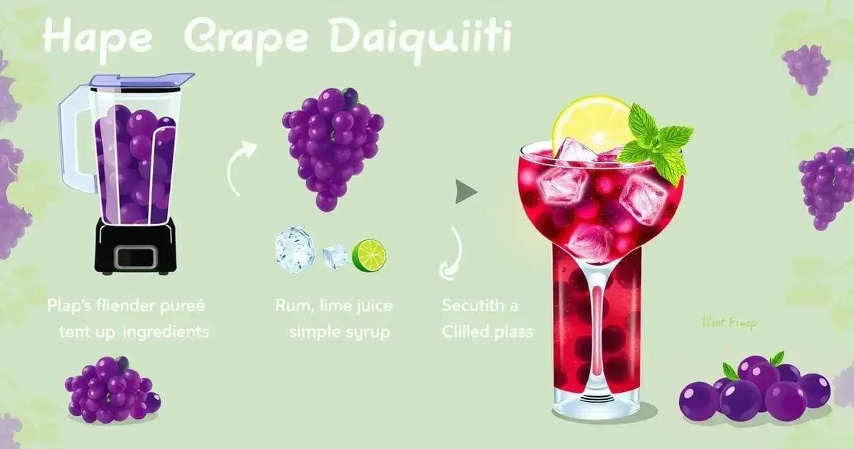 Preparation Method for Grape Daiquiri