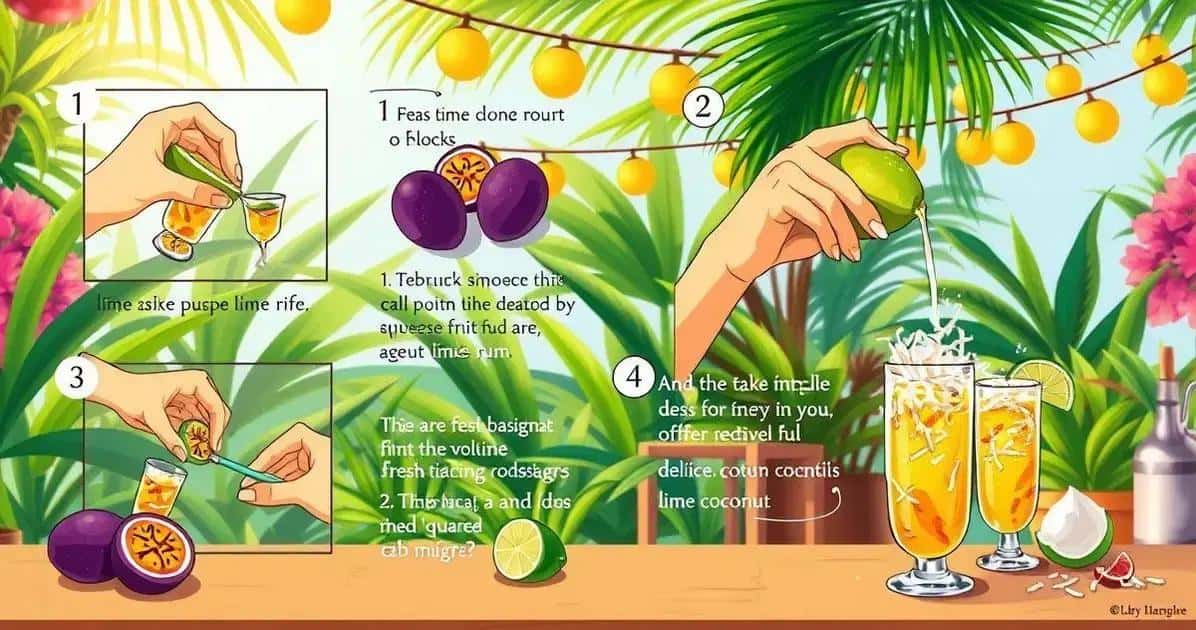 Preparation Method for the Tropical Cocktail