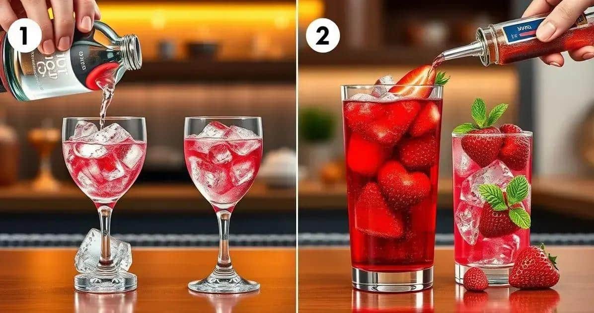 Preparation Method for Vodka with Red Berry Soda