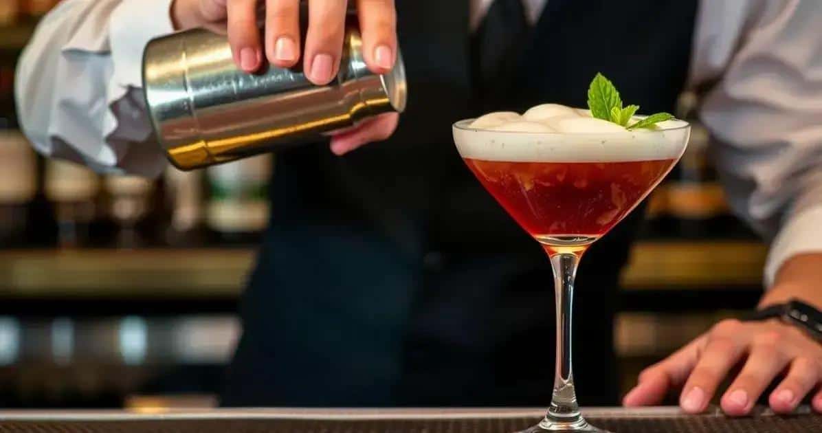 Preparation Method of Martini with Passion Fruit Foam and Mint