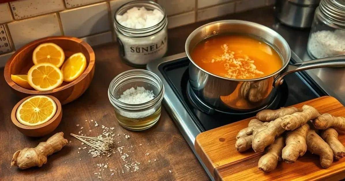 Preparing the Ginger Syrup: Recipe for a Zesty Twist