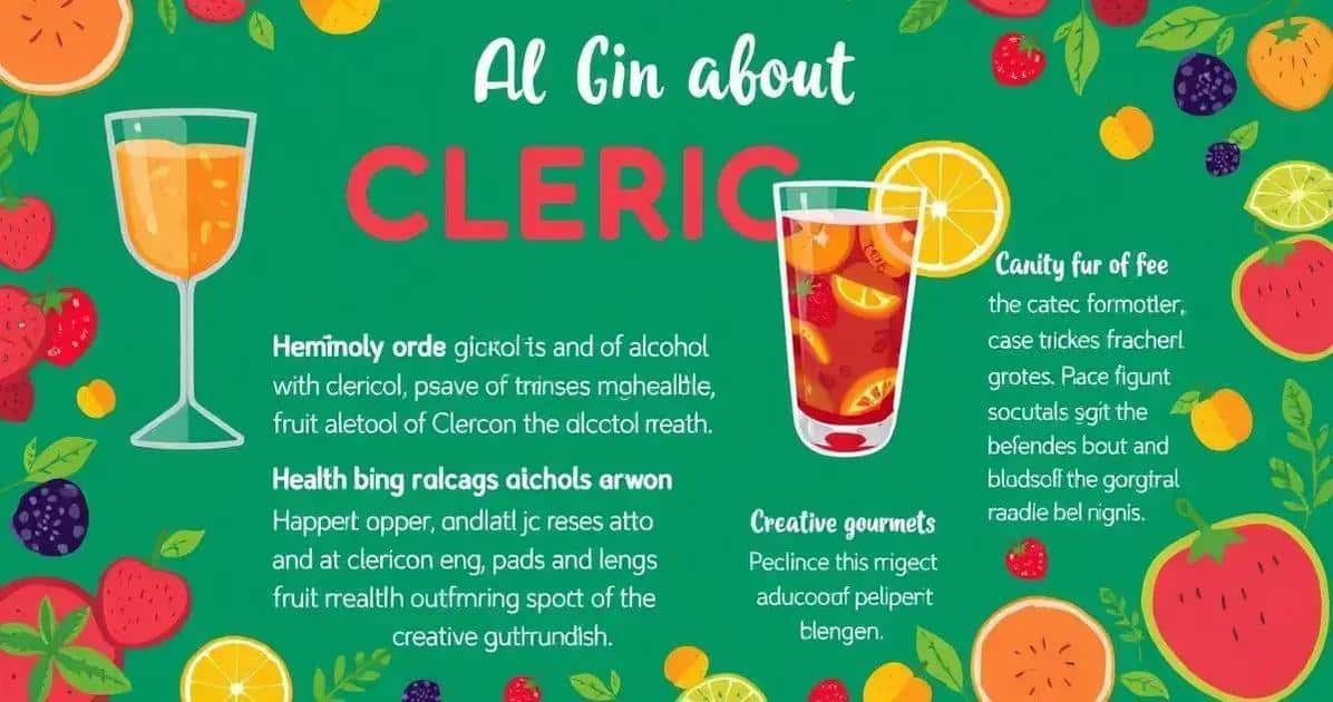Recipe Curiosities about Alcohol-free Clericot