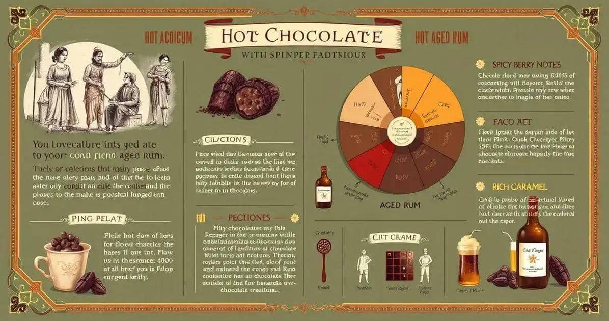 Recipe Curiosities about Hot Chocolate with Pink Pepper and Aged Rum