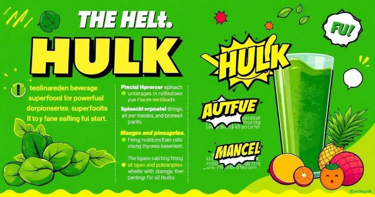 Recipe Curiosities about the Hulk Drink