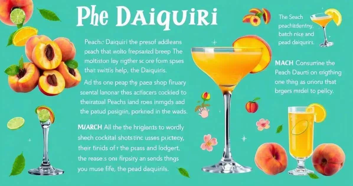 Recipe Curiosities and Fun Facts about Peach Daiquiri
