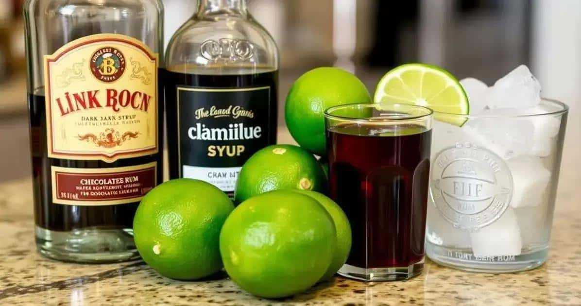 Recipe Ingredients for a Chocolate Daiquiri