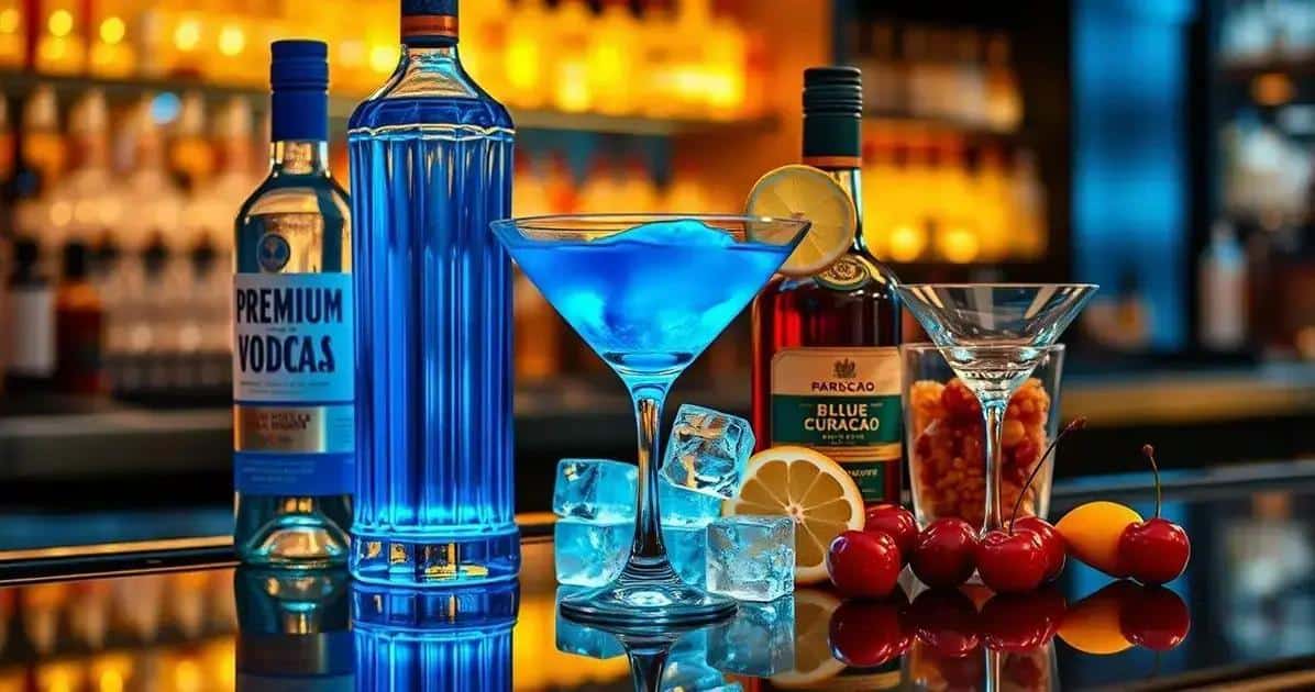 Recipe Ingredients for Blue Martini