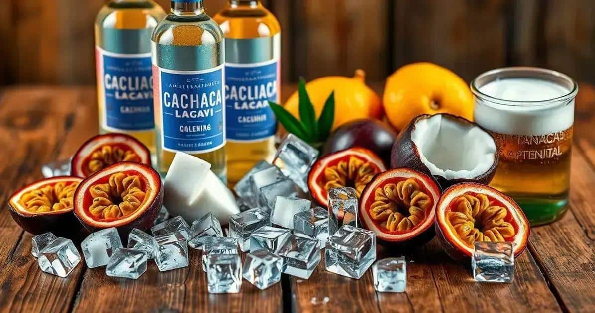 Recipe Ingredients for Cachaça with Passion Fruit and Coconut Foam