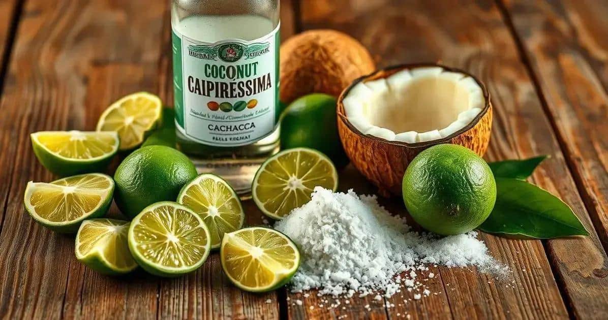 Recipe Ingredients for Coconut Caipiríssima