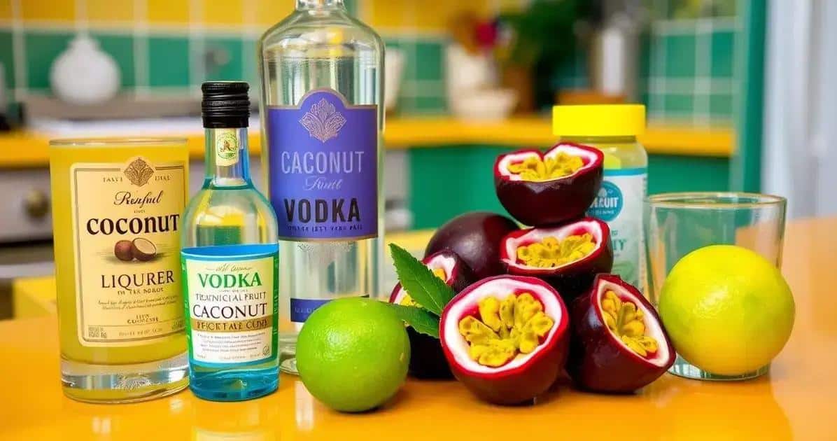 Recipe Ingredients for Exotic Cocktail