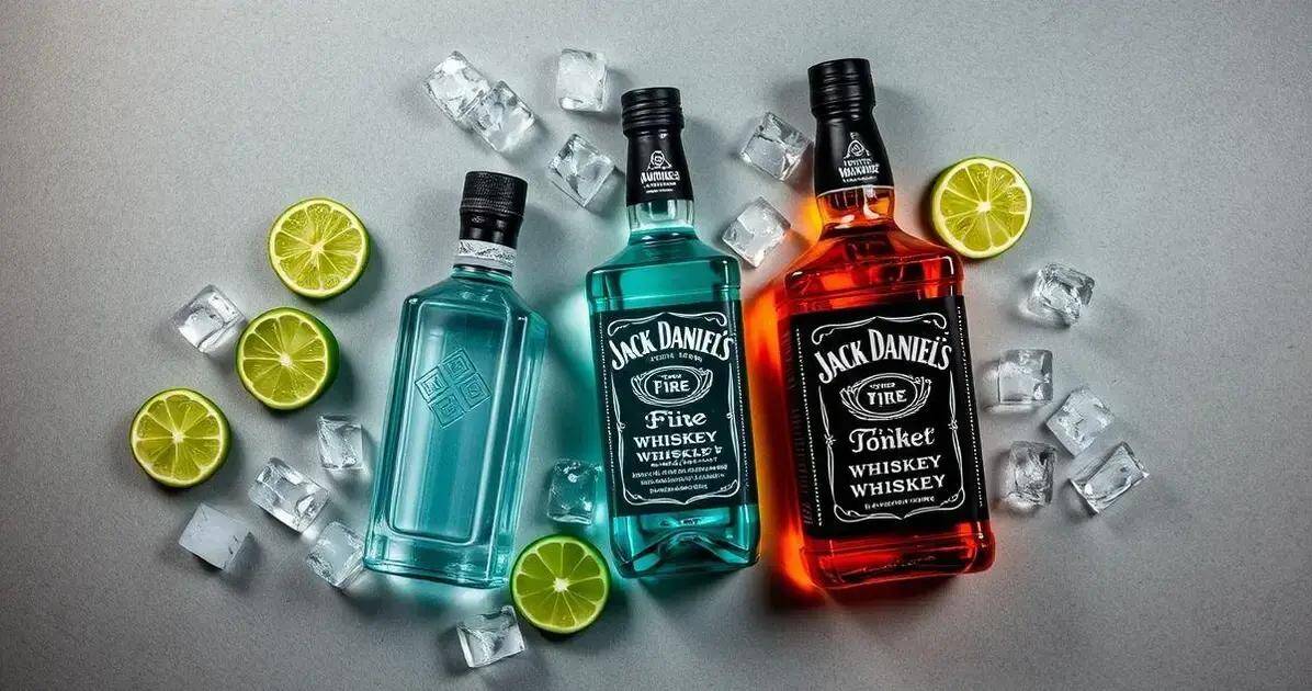 Recipe Ingredients for Gin and Tonic with Jack Daniel