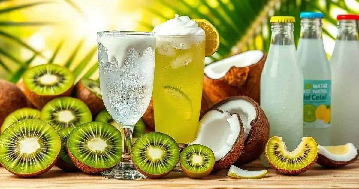 Recipe Ingredients for Kiwi Mocktail with Coconut Foam