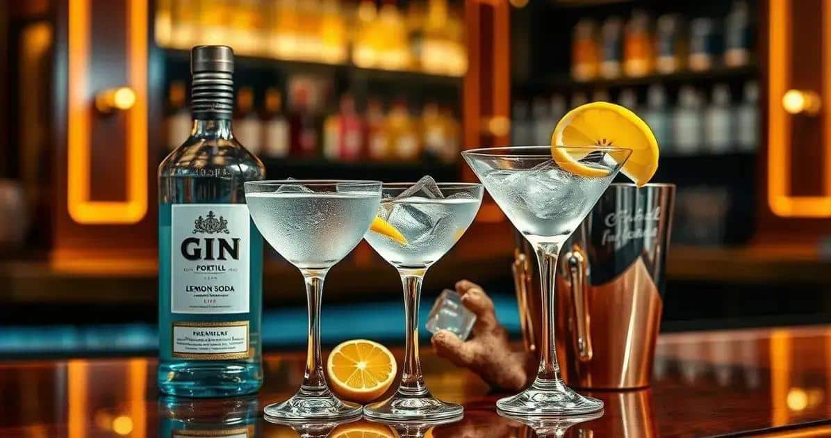 Recipe Ingredients for Martini with Lemon Soda and Ginger