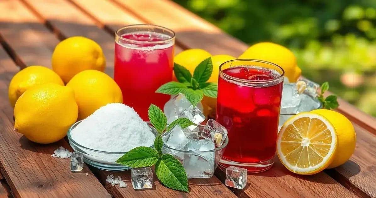 Recipe Ingredients for Pink Lemonade