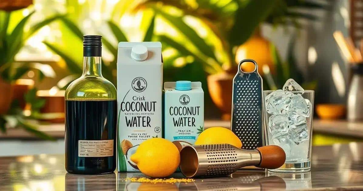 Recipe Ingredients for Rum with Coconut Water