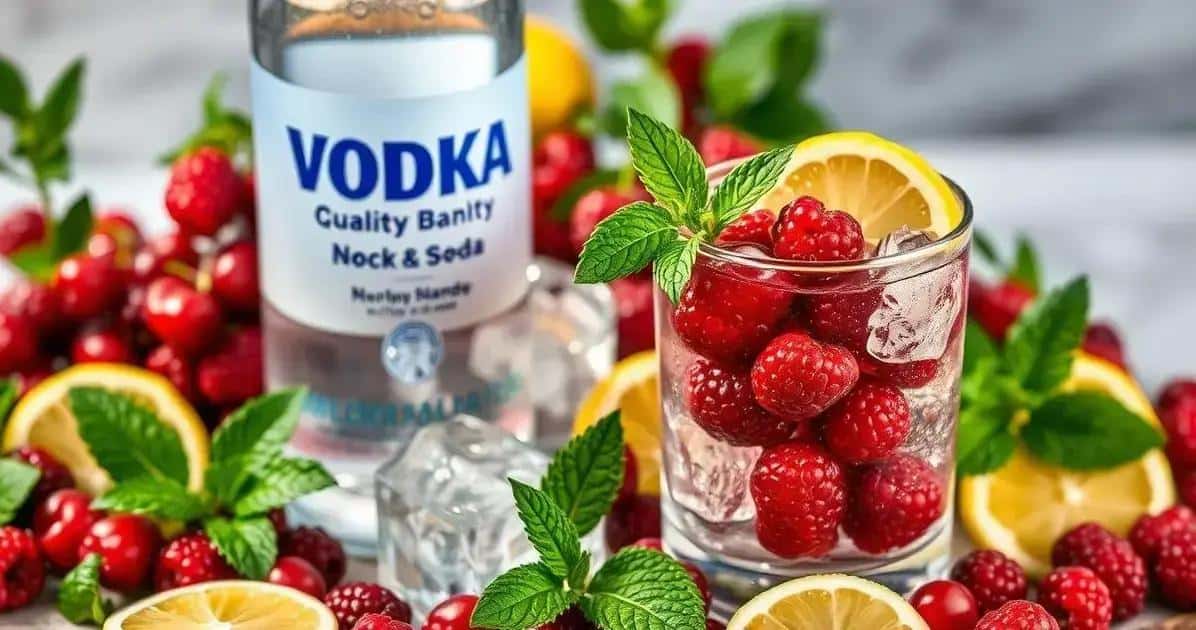 Recipe Ingredients for Vodka with Zero Soda and Red Berries