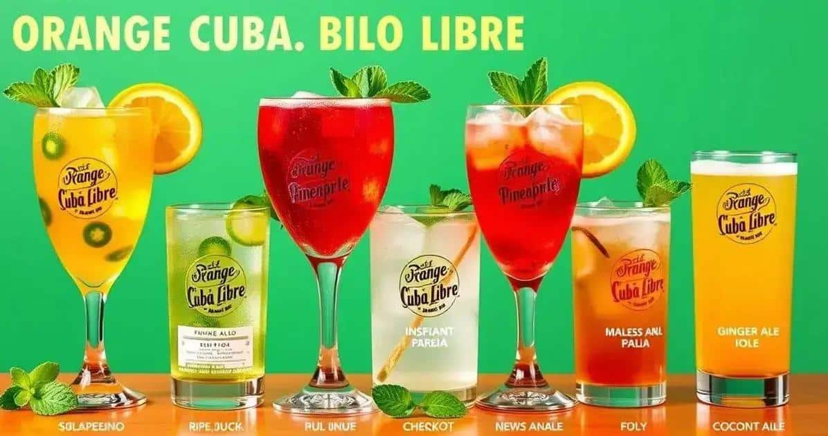 Refreshing Variations on Orange Cuba Libre with Mint