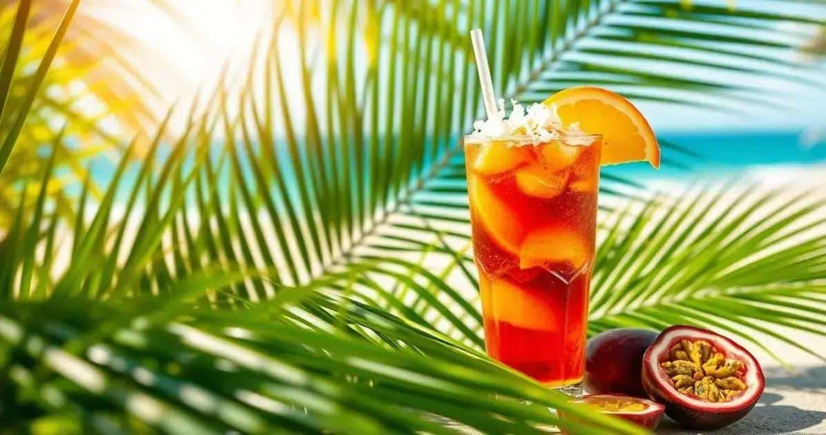 Rum with Passion Fruit and Coconut Shavings: A Tropical Escape in a Glass