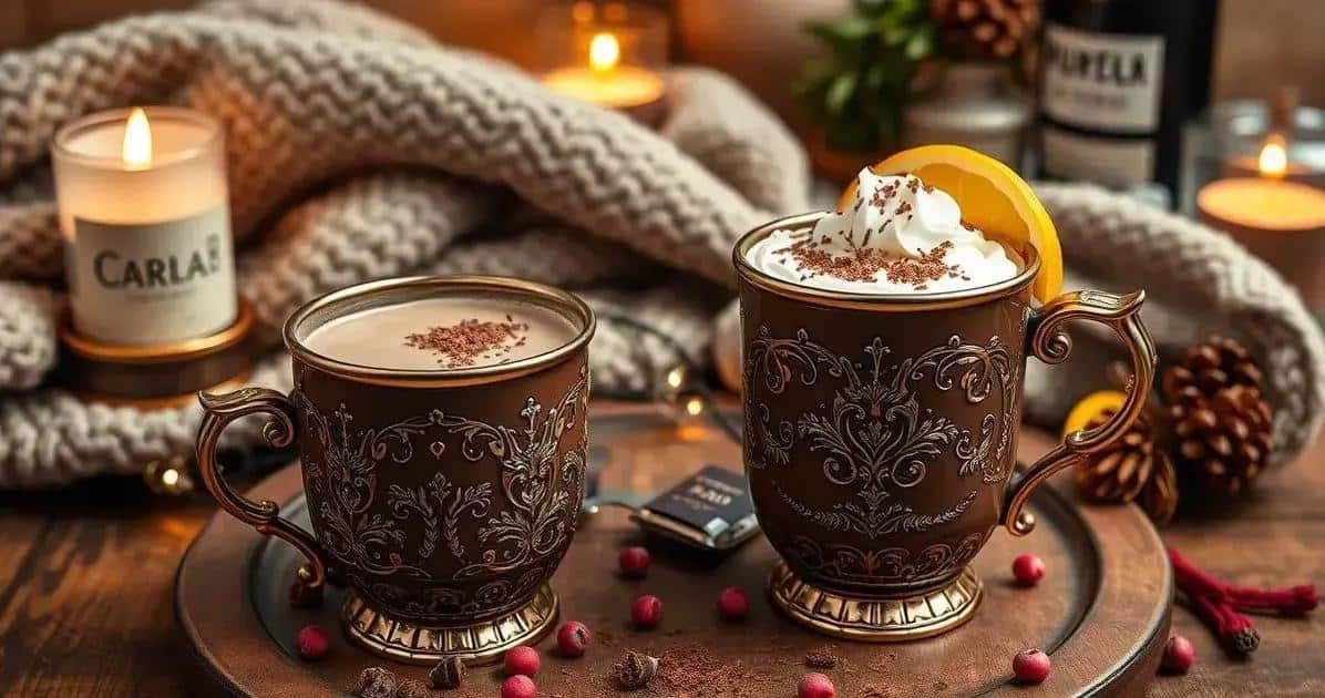 Serving Suggestions for Hot Chocolate with Pink Pepper and Aged Rum